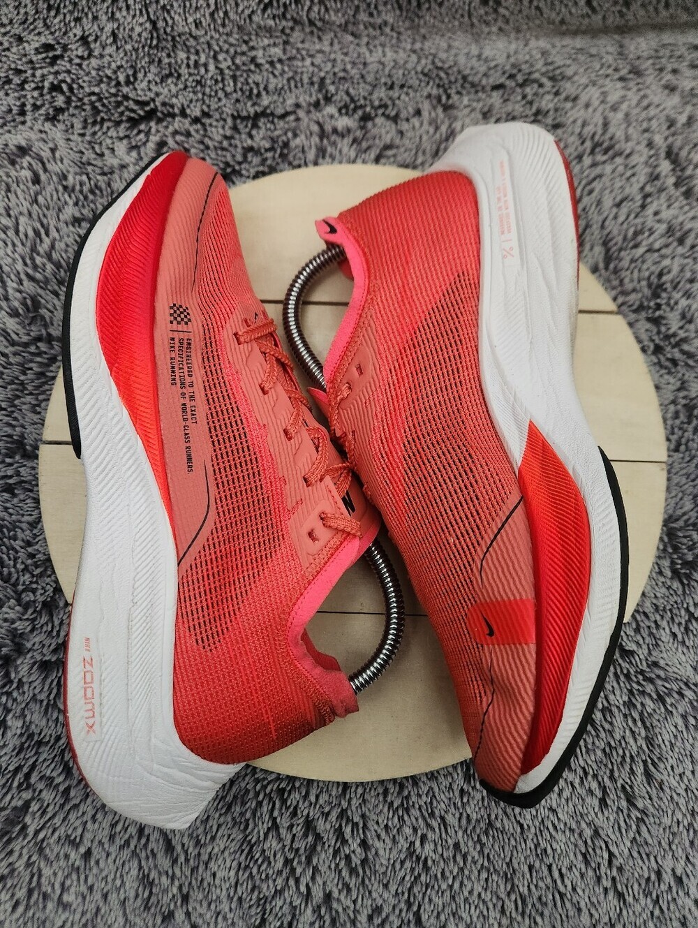 Nike ZoomX Vaporfly Next% 2 Running Shoe Sneaker Magic Ember Red Womens Size 8.5 - Picture 5 of 9